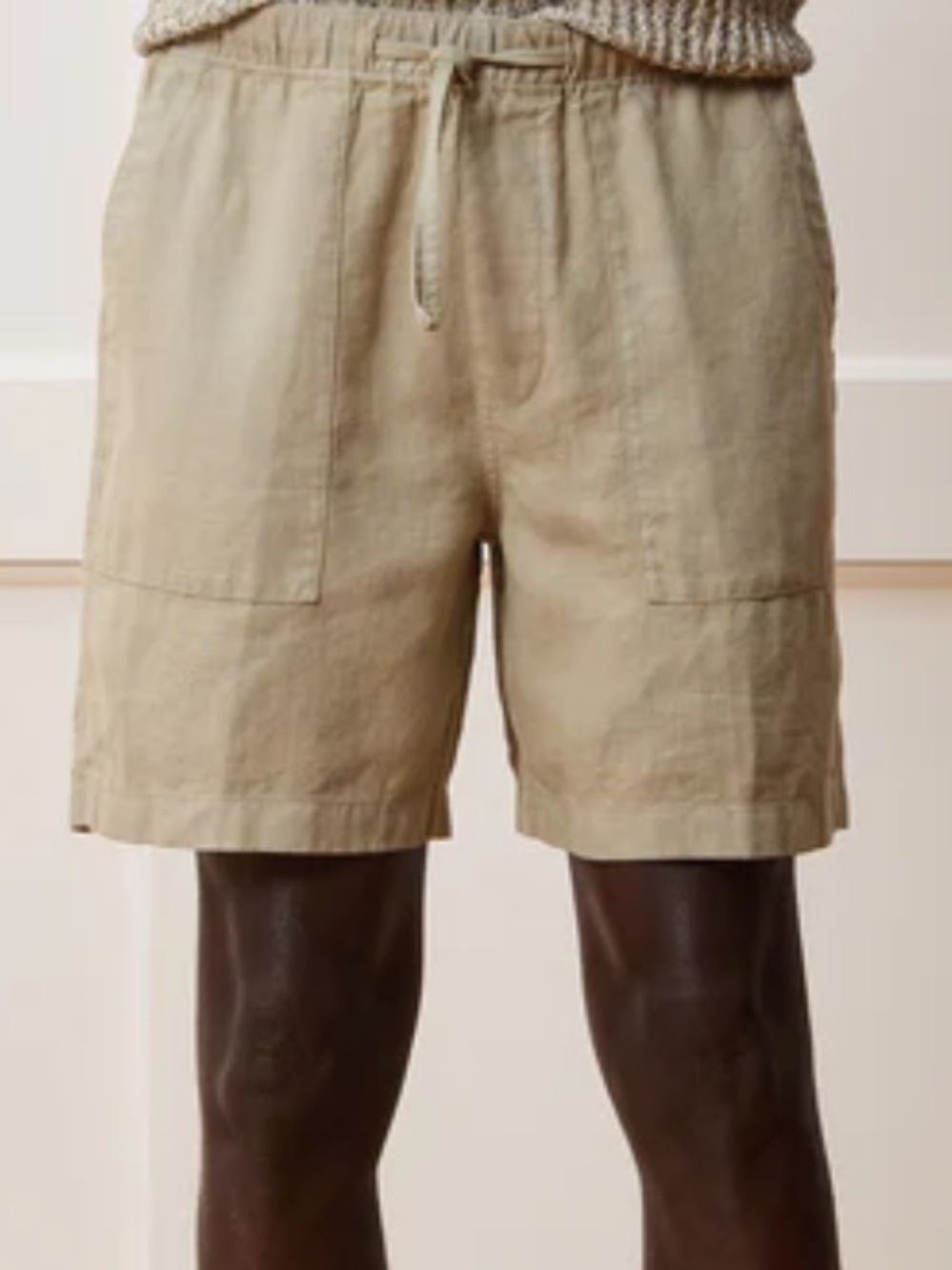 Todd Snyder 7 LINEN BEACH Linen Short khaki size